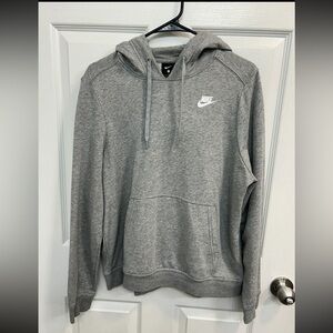 Nike Light Gray Pullover Hoodie Large